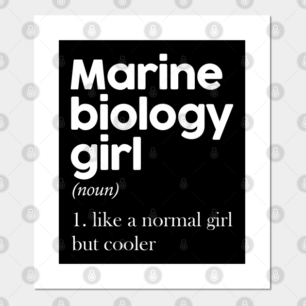 Marine Biology Girl - Marine Biology Ilustration - Posters and Art